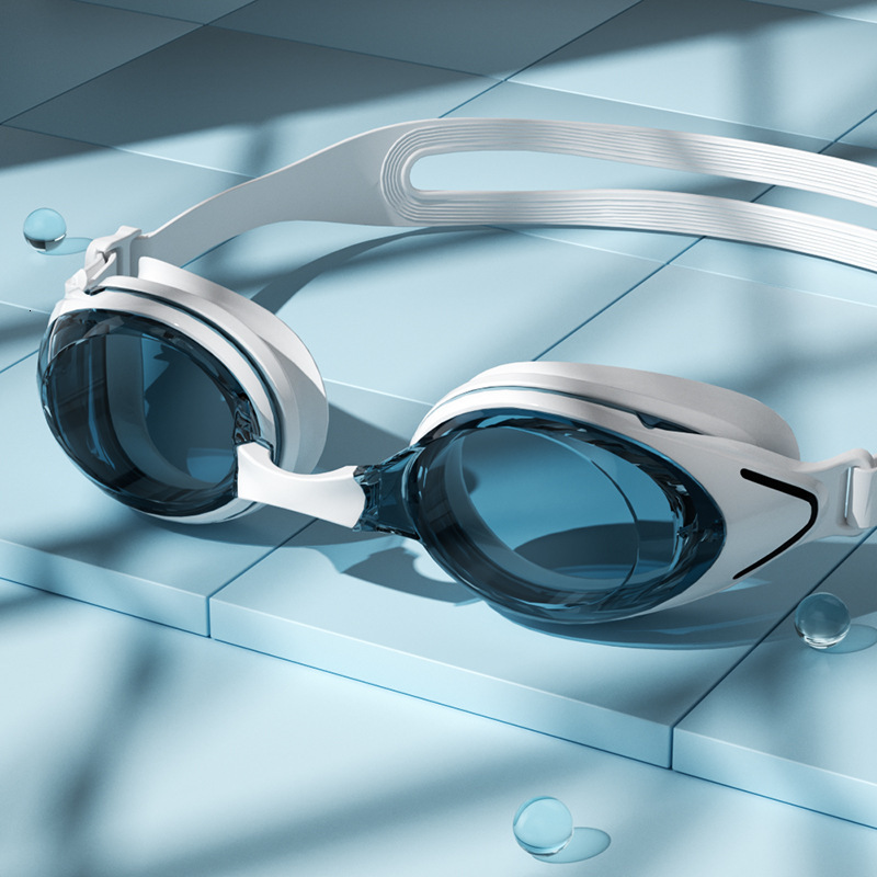 High-Definition Adult Unisex Goggles Comfortable Fit Swimming Glasses Waterproof Anti-Fog Professional Diving Silicone Swim Cap