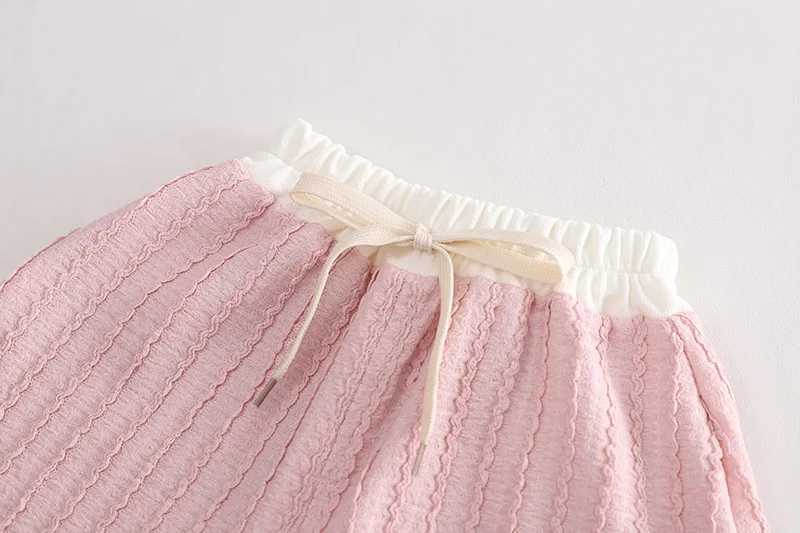 2025 New Summer Baby Girls Clothes Children Cotton T Shirt Shorts 2Pcs/Set Toddler Clothing Infant Fashion Costume Kids Suits R250605