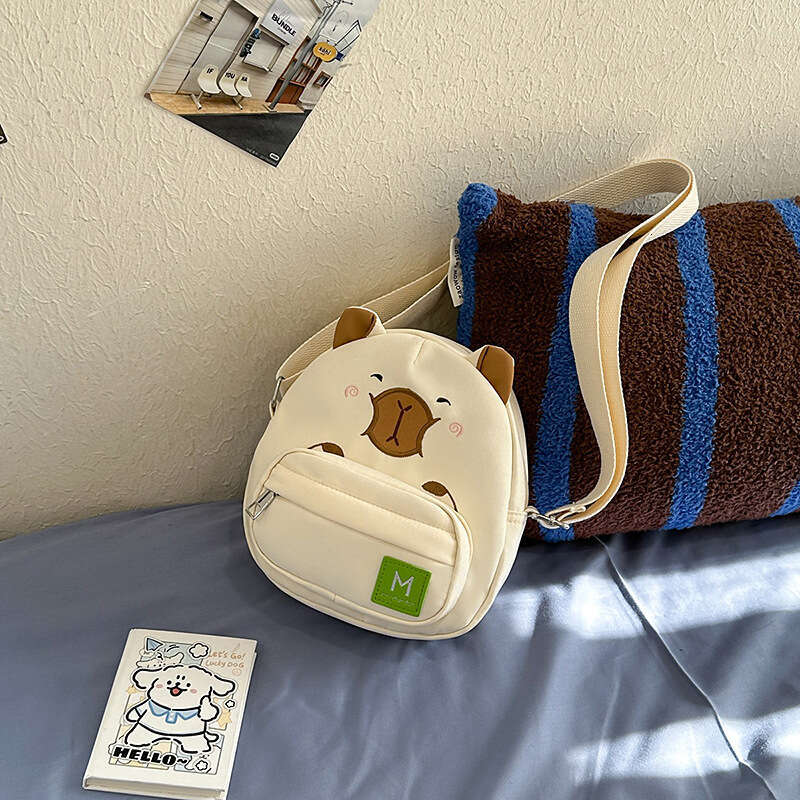 Cute Shoulder 2025 New Cartoon Capybara Mini Soft Adorable Small Crossbody Bag for Women