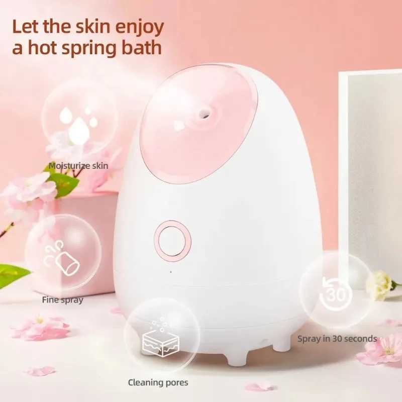 Hot Mist Facial Steamer Nano Ionic Face Steamer Home USE Sauna Deep Cleaning Humidifier Atomizer for Women Girl Men Moisturizing XJ250607