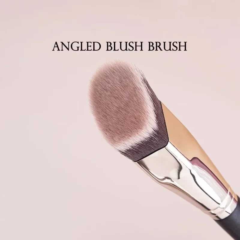 Angled Liquid Powder Contour Makeup Brushes Cream B Liquid Foundation Blending Brush Angled Professional Beauty Tools W250605