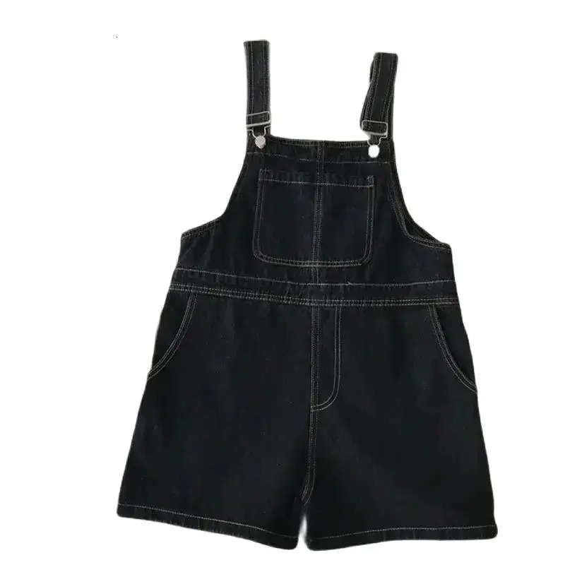 Blue Denim Shorts Female Summer Loose Wide Leg Shorts Korean Jumpsuit Shorts For Women 250603