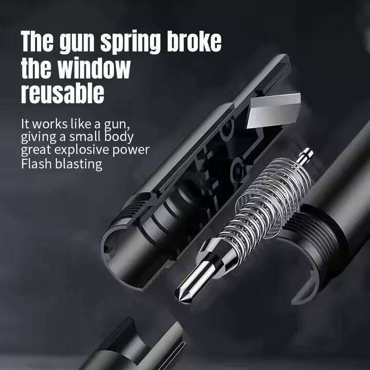 DHGadgets Instant Window Breaker & Seatbelt Cutter Emergency Exits Compact, Reliable Lifesaver for Drivers Car Safety Hammer