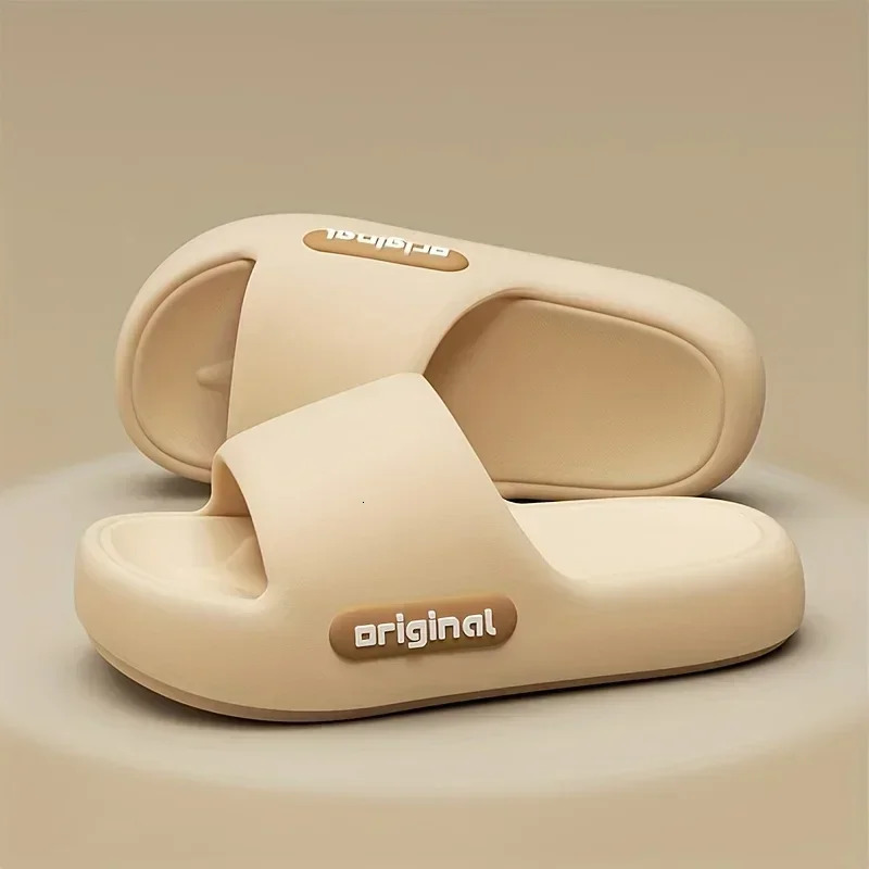 Womens Soft Slippers Thick-Soled Anti-Slip Indoor Outdoor Home Bathroom Relaxing Comfortable Cushioned Sandalsslippers woman 250605