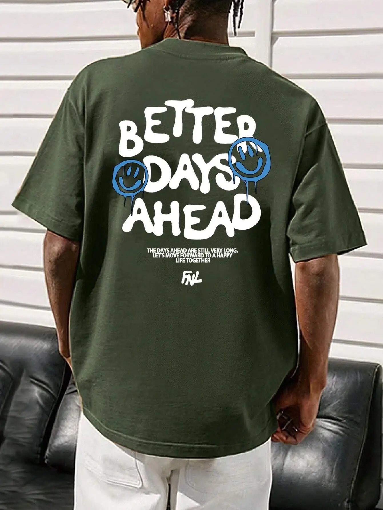 Better Days Ahead Letter Graphic Men Women T-Shirt O-Neck Casual Oversize T-Shirt Fashion Cotton Tee Clothes Summer Loose Tshirt 250530