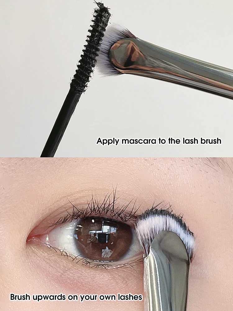 Fan flat eyelash brush curved curling up and down eyelash brush urgent brush makeup brush W250605