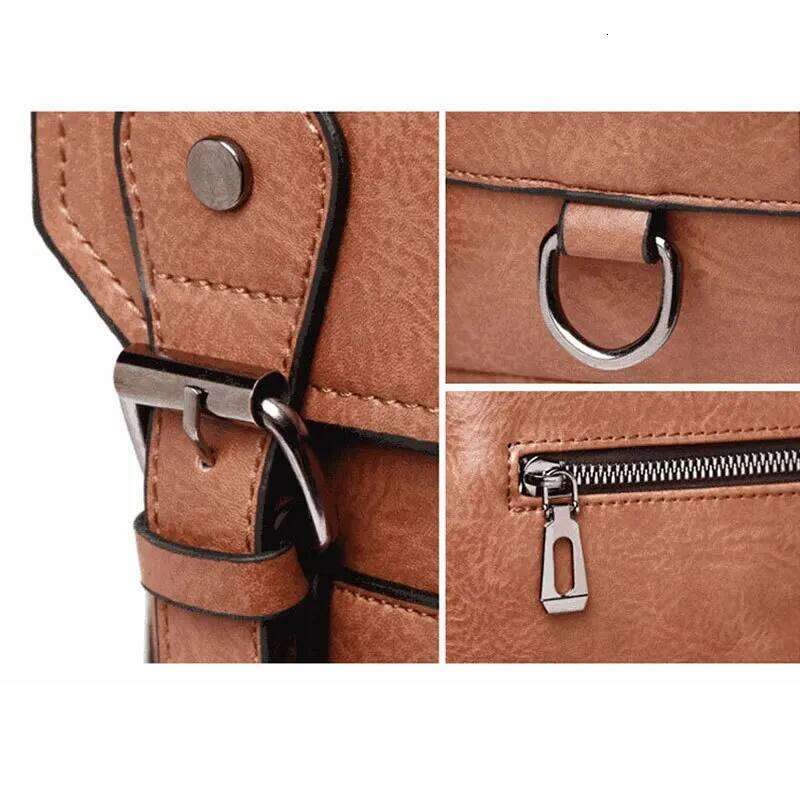 Hot Selling Leather Shoulder Bag Fashionable and Casual Travel Tablet Handbag for Men Crossbody Bags
