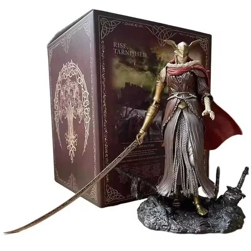 24cm ELDEN RING Figure Malenia Blade Of Miquella Anime Figure Valkyrie Figurine Model PVC Statue Doll Collection Decoration ToysXJ250605