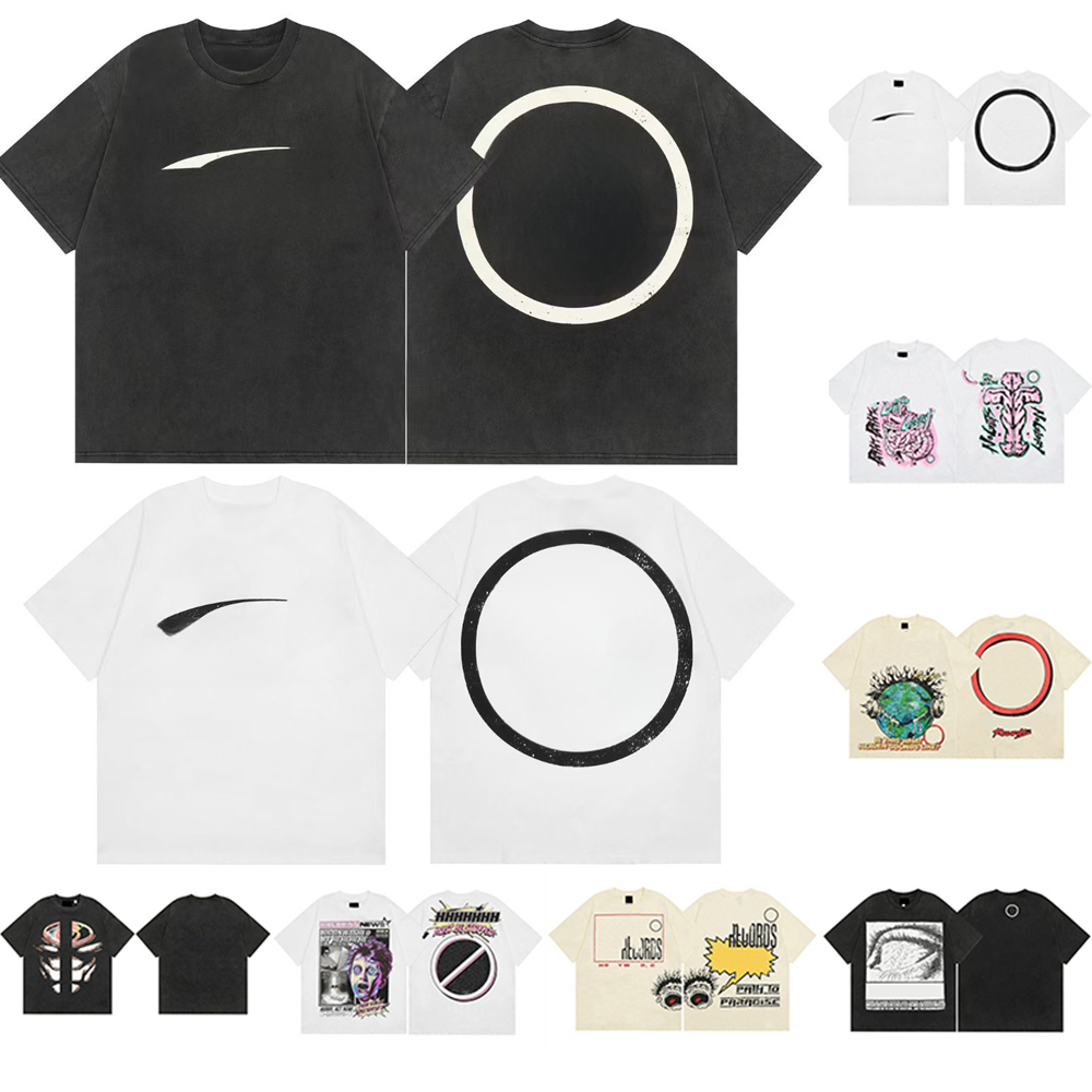 Men Women T-shirt Cotton Oversized Tshirt Print Hip Hop Summer Short Sleeve new Tops Trend Y2k grey Streetwear Tee Clothes Designer Fashion gothic vintage Mens t shirt