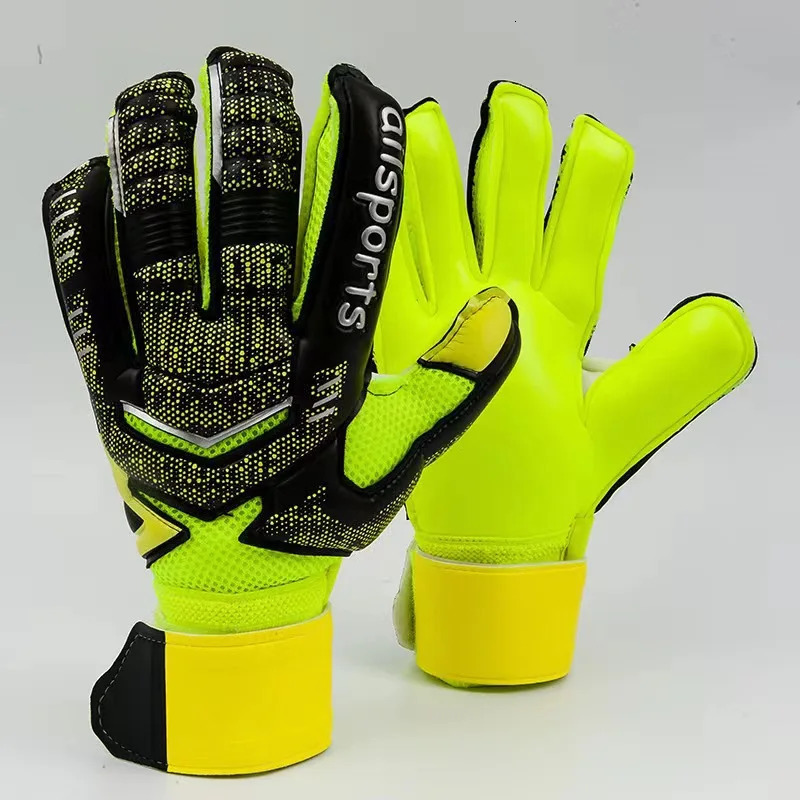 Kids and Adults Football Goalkeeper Gloves Thickened Soccer Goalie Gloves For4 protective fingers are not detachable size5-10 250605
