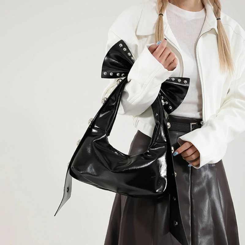 Trendy Handbag for Women with Unique Bows and Embellishments Stylish PU Leather Womens Shoulder Bag XJ250605