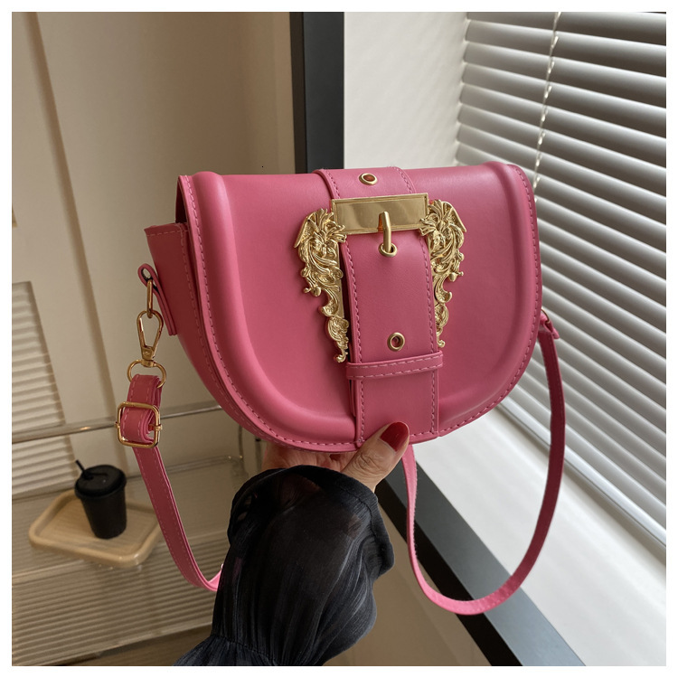 designer 2025 Spring Summer New Fashion Belt Single Shoulder Crossbody Saddle Small Square Bag Women's Bag Supports Wholesale and Mixed Orders