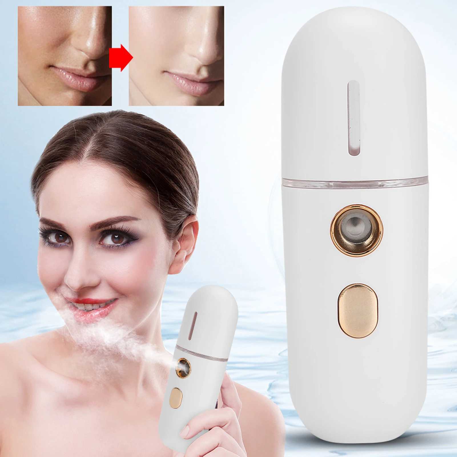 Portable Humidifier Nano Mister Facial Steamer Device Beauty Spray Hydrating Apparatus Cold Spray Apparatus USB RechargeableXJ250607