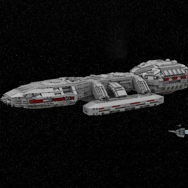 NEW 2222PCS Famous Movie MOC Galactic Battlestar Galactica model DIY creative ideas Spaceship Children Toy Birthday Gift Blocks W250605