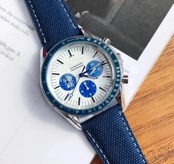 Sea Professional master speed master Stainless Steel Wrist Watches for Men Mens Watches All Dial Work Quartz topLuxury designer Watch Stop watch og300 AAA