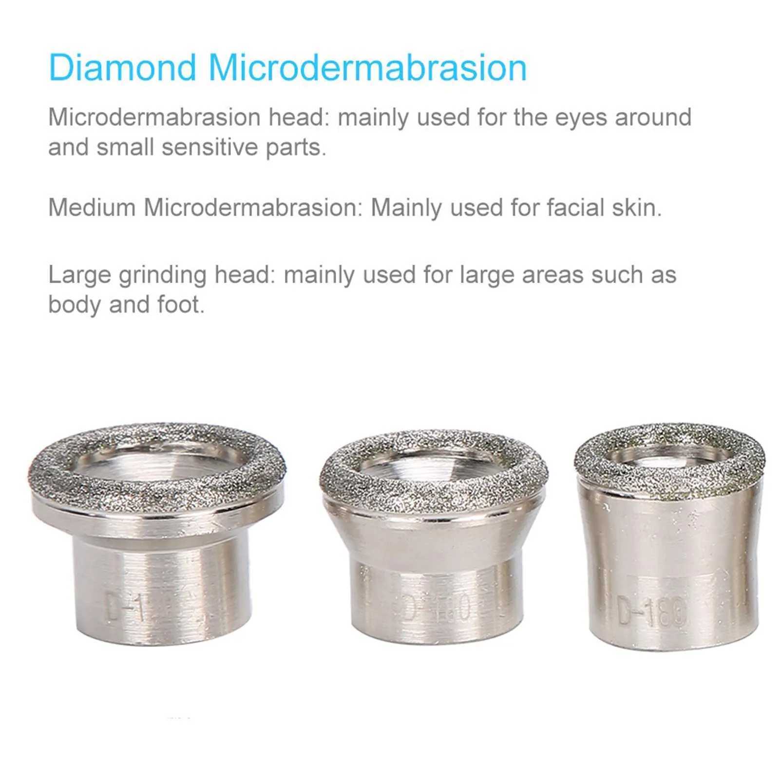 Beauty Machine Tips Replacement Microdermabrasion Dermabrasion Tips with Handle Stainless Steel Filter Set Tips XJ250607