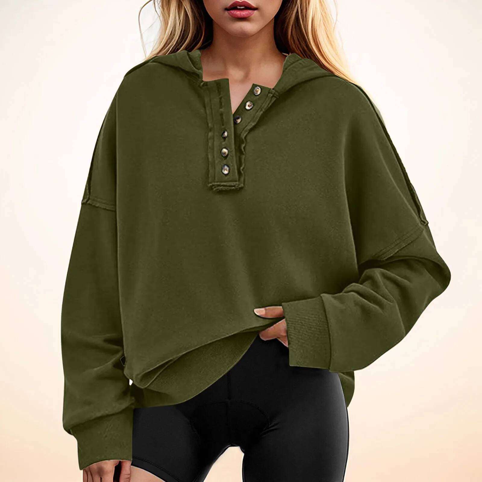 Button Up Neck American Gothic Fashion Couple 2024 New Style Sweatshirt Unisex Long-Sleeved Hoodie Ropa Barata