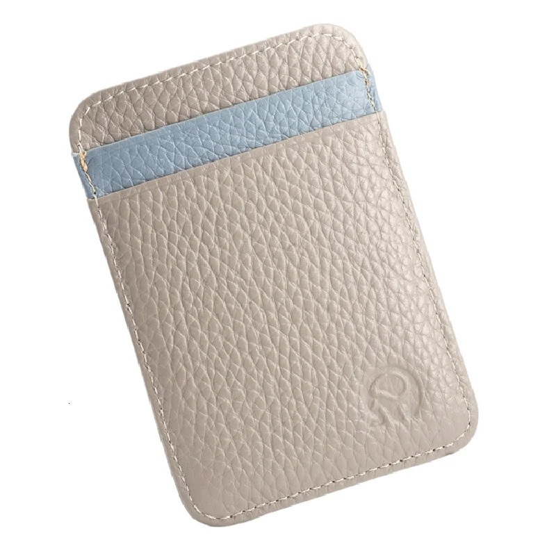 Slim Wallet For Men and Women Minimalist Front Pocket Thin Travel Genuine Leather Credit Card Holder 250605