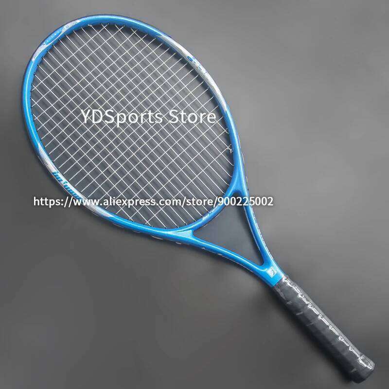 Lightweight Training Aluminum Alloy Carbon Tennis Rackets Strung Shockproof Padel Professional Racquet With Carry Bag Unisex