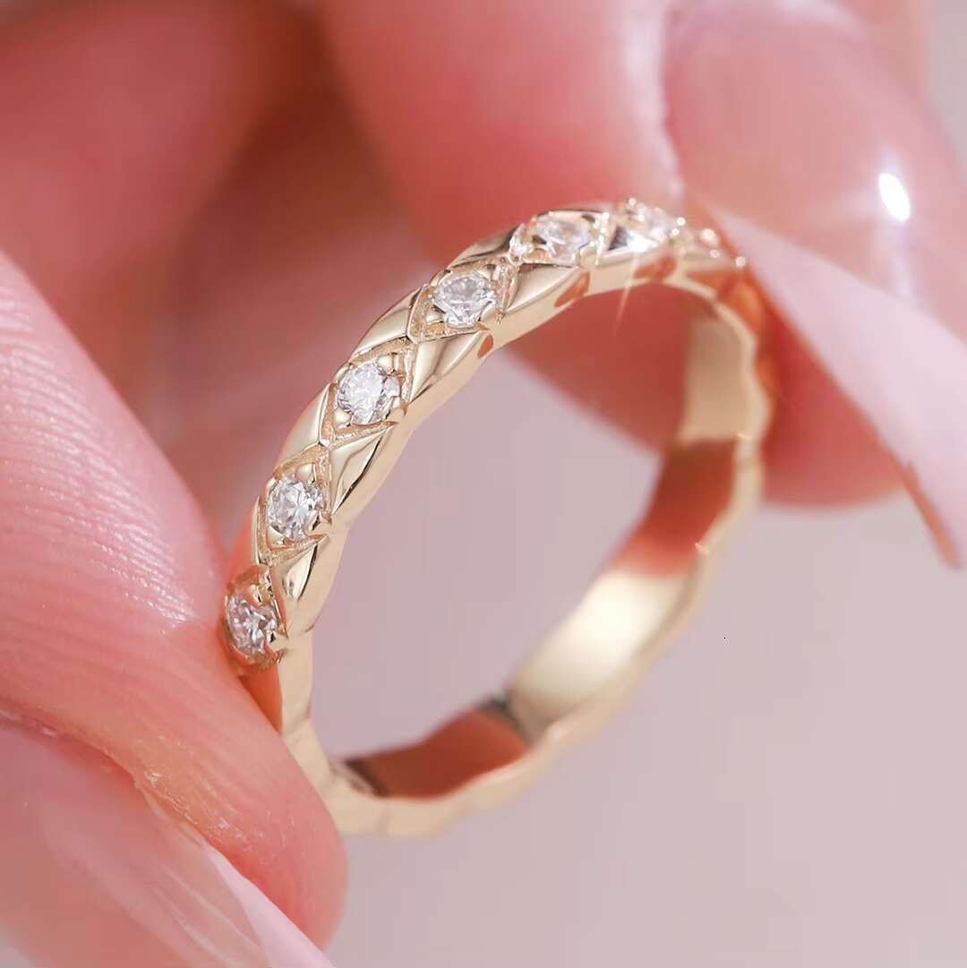 Provence Jewelry Customized Engraving Moissanite Diamond Setting Ring 10k Solid Gold Man Engagement /wedding Ring Fine Jewelry