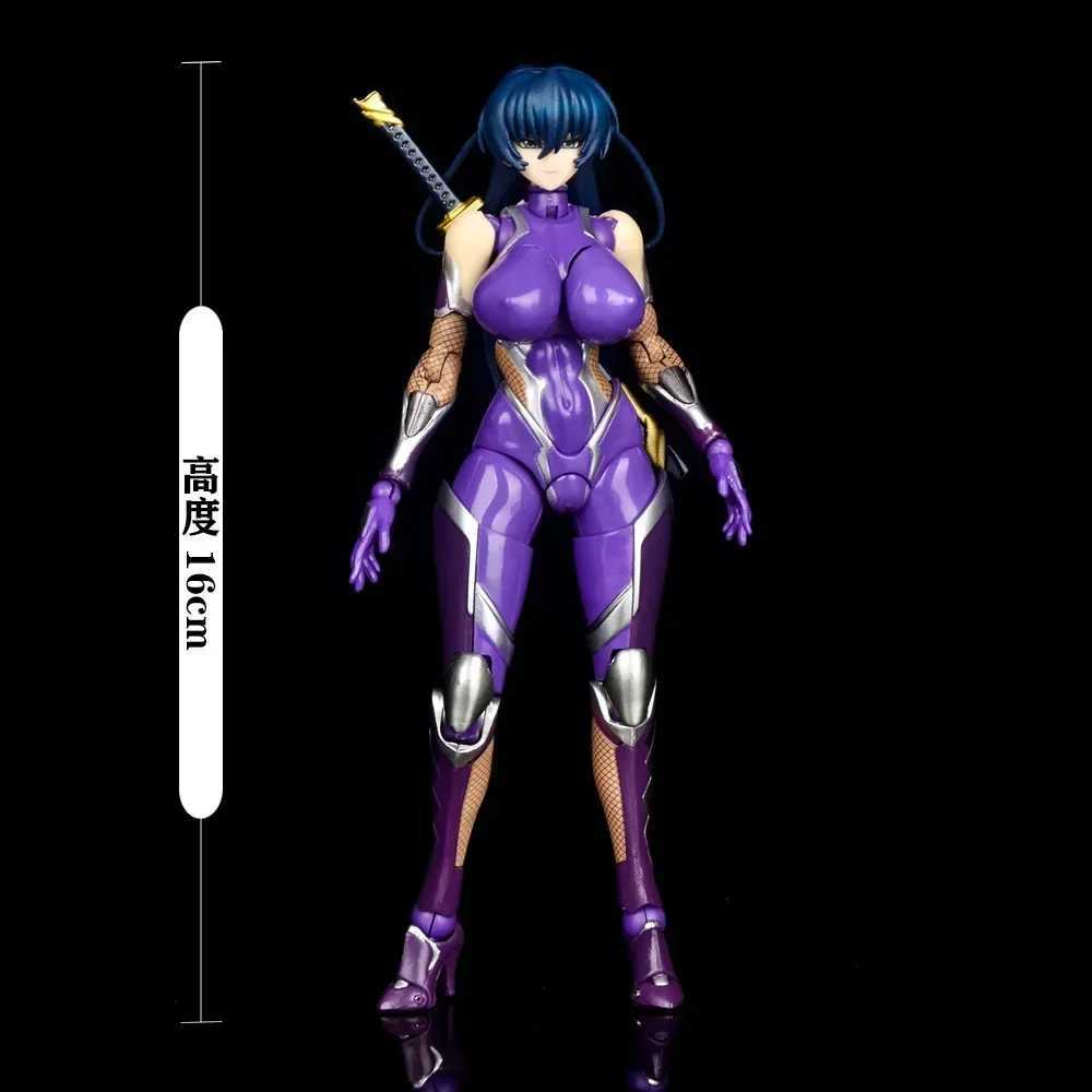 Taimanin Asagi 3 Action Figure 18cm Mizuki Yukikaze Iga Sakura Asagi Figurine Collectible PVC Model Doll Toy Customized Gifts XJ250605