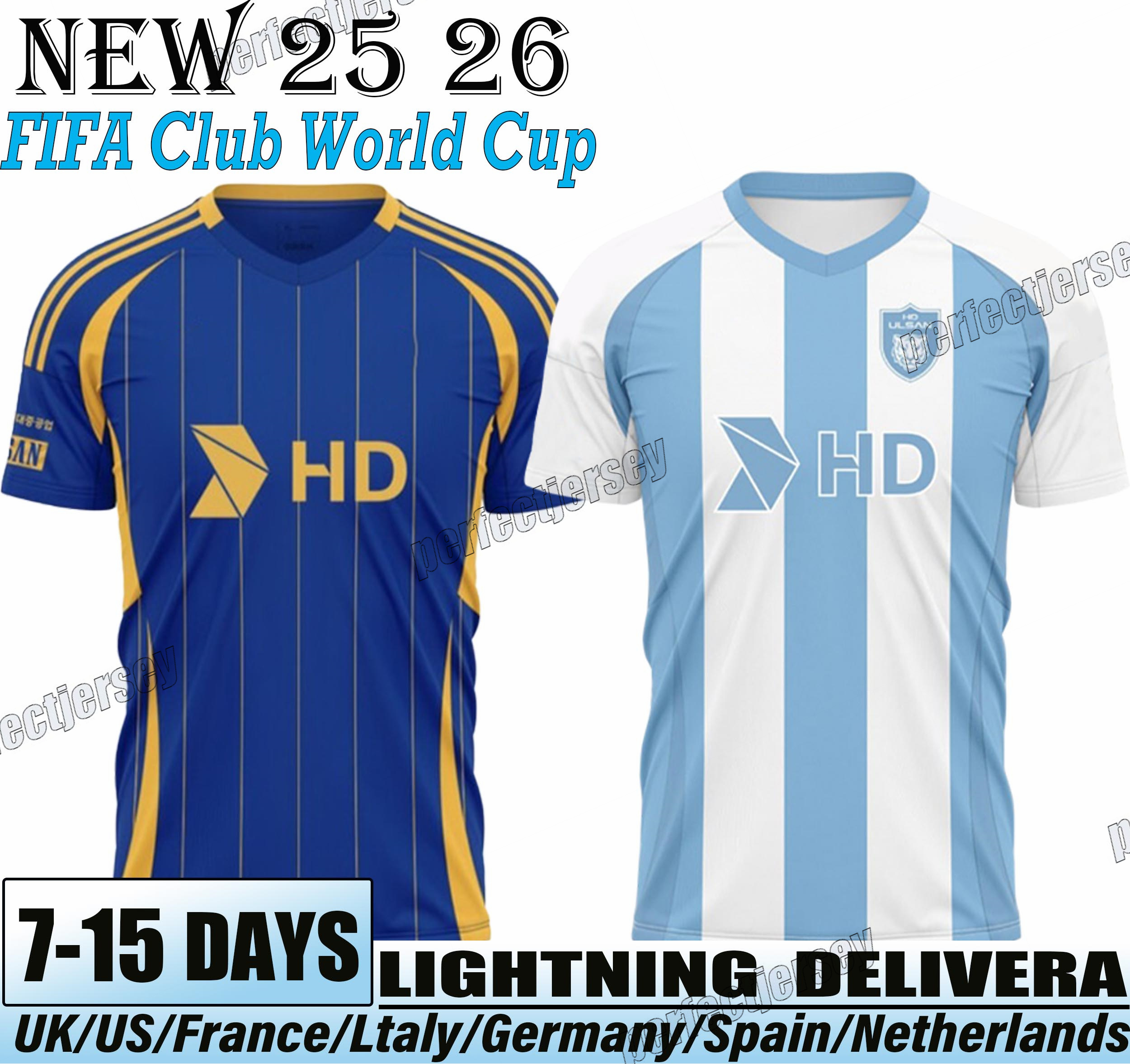25 26 Ulsan HD FC Soccer Jerseys Yool Heo Hui-gyun Lee Jae-seok Yoon Yago Cariello See-young Jang Darijan Bojanic Thailand Quality 2025 2026 Football Shirts Men Uniforms