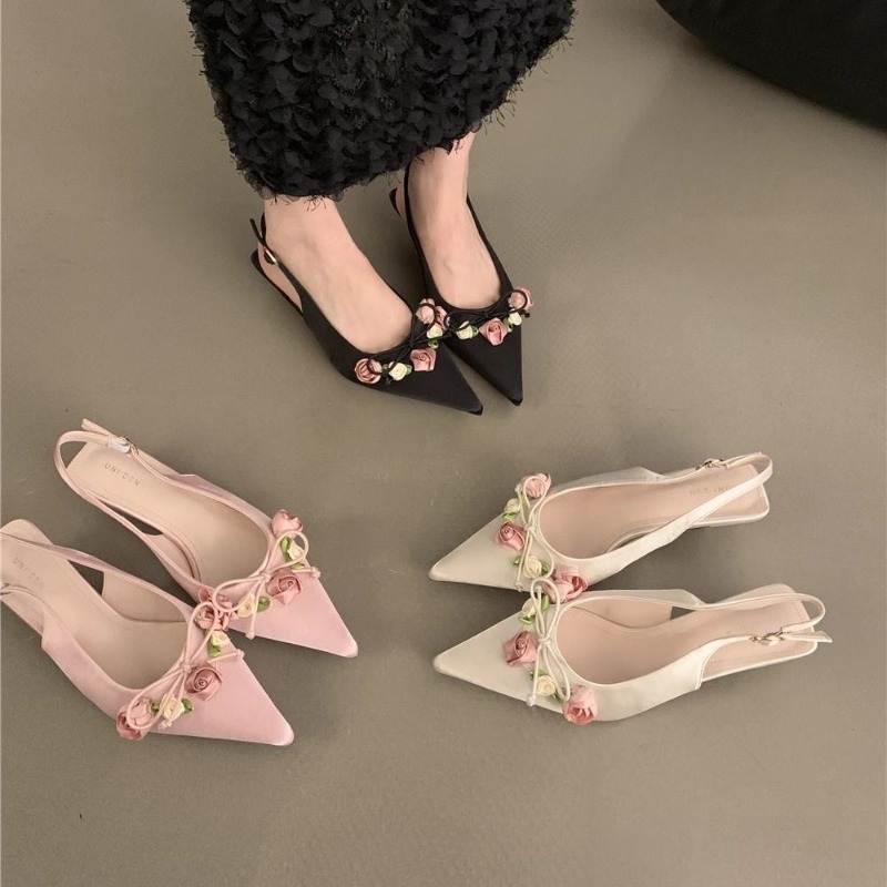 Chic Elegance for Summers - Ladies' Designer High Heeled Flip Flops