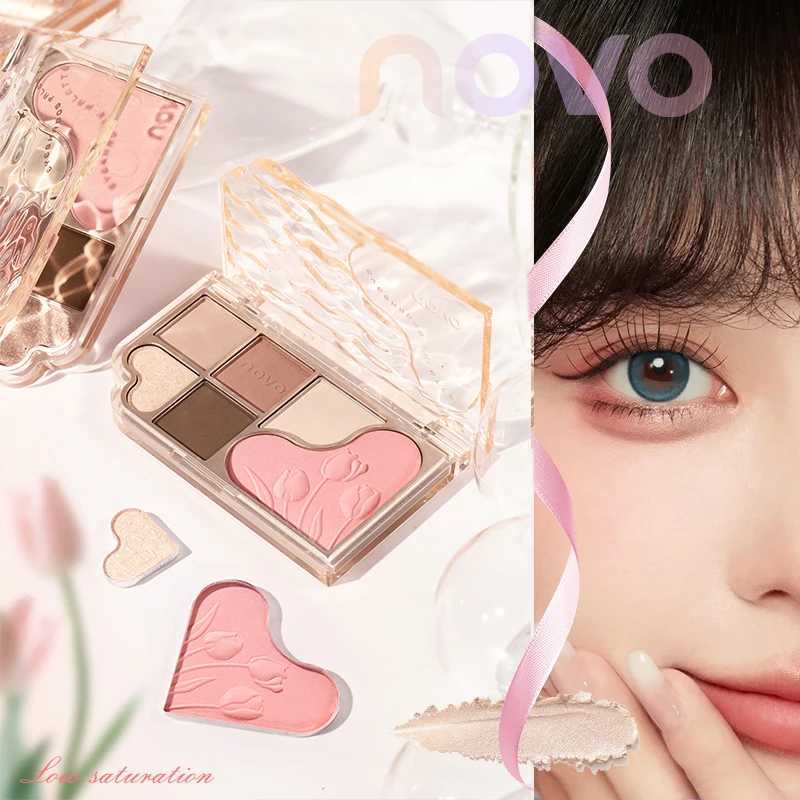 6-Color Blendable Eyeshadow Palette Yumuak Przsz nce Doku Pudra Forml Su Geirmez Ter Geirmez Sevgililer Gn hediyesi W250605