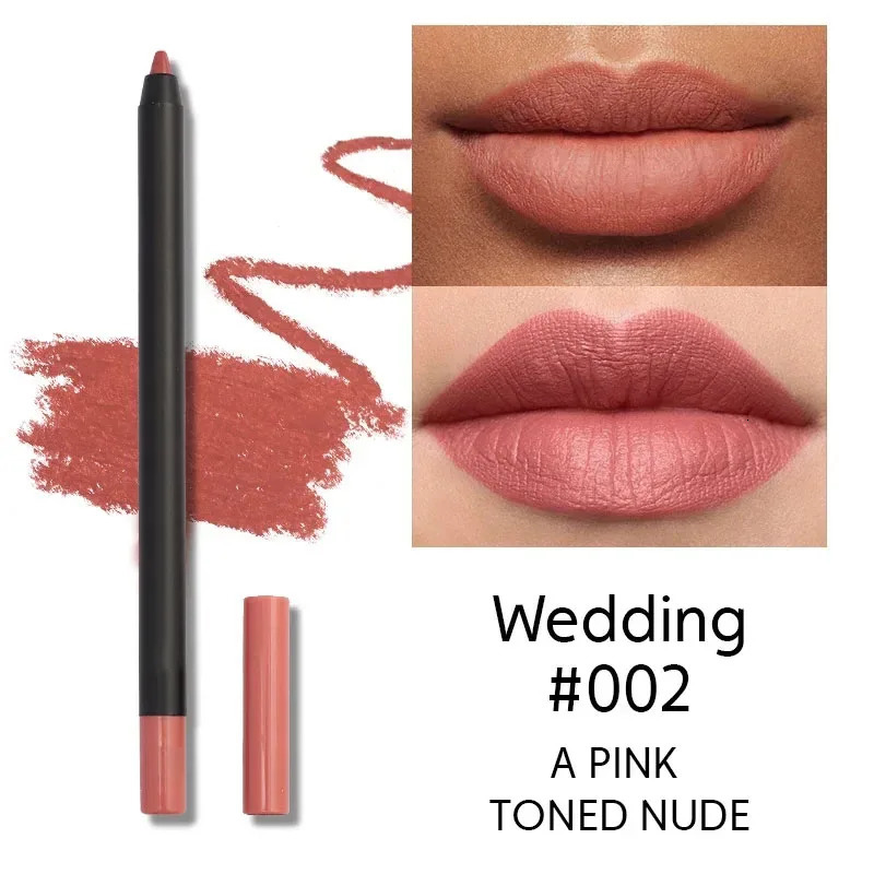 1PC Lipliner Pencil Lip Makeup Sexy Red Matte Contour Tint Lipstick Pen Waterproof Long Lasting non-stick cup Lip Liner Cosmetic 250605