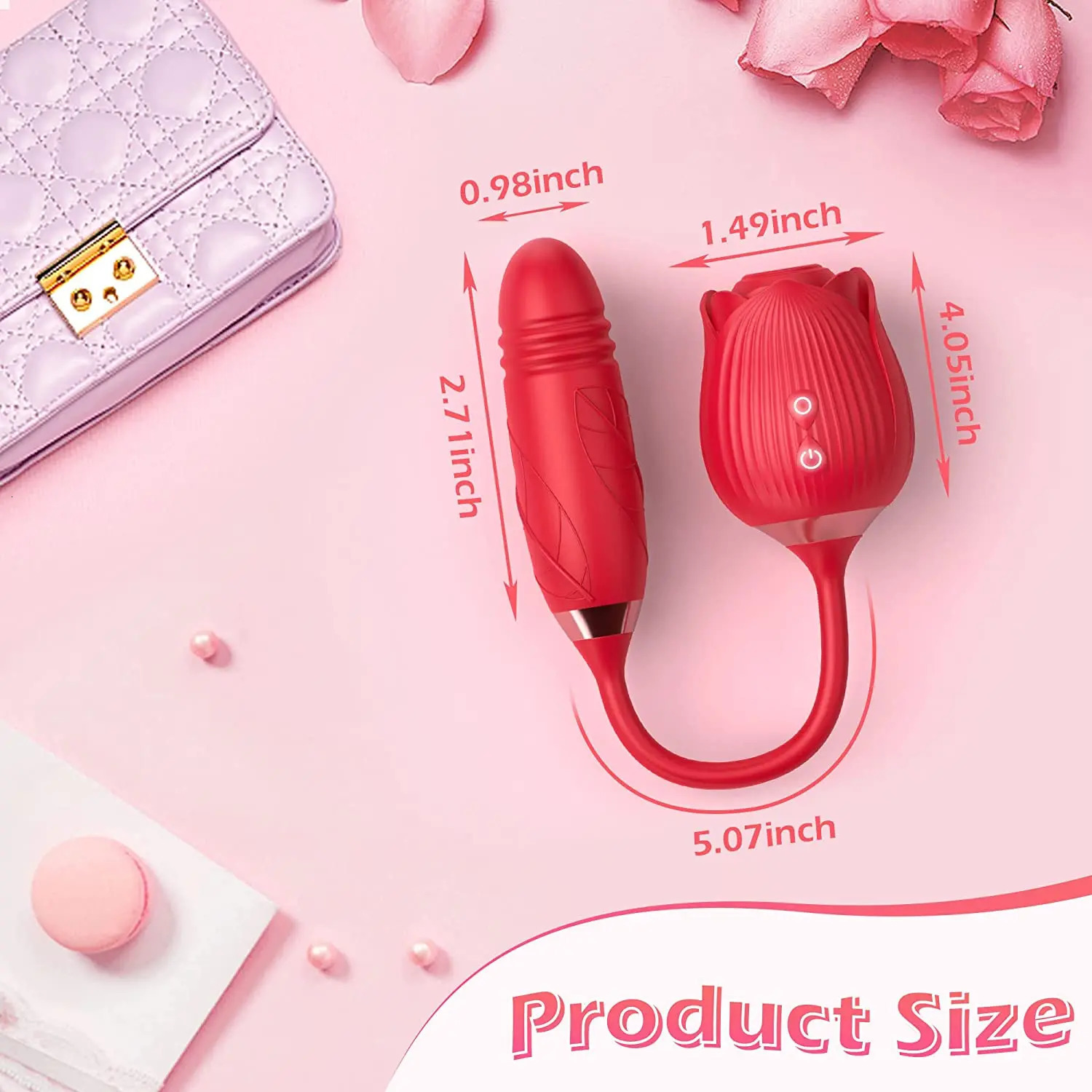 Rose-Sucking Vibrator for Women Clit Sucker Vagina G Spot Thrusting Vibrator Stimulator Female Masturbator Adult Sex Toy 250603