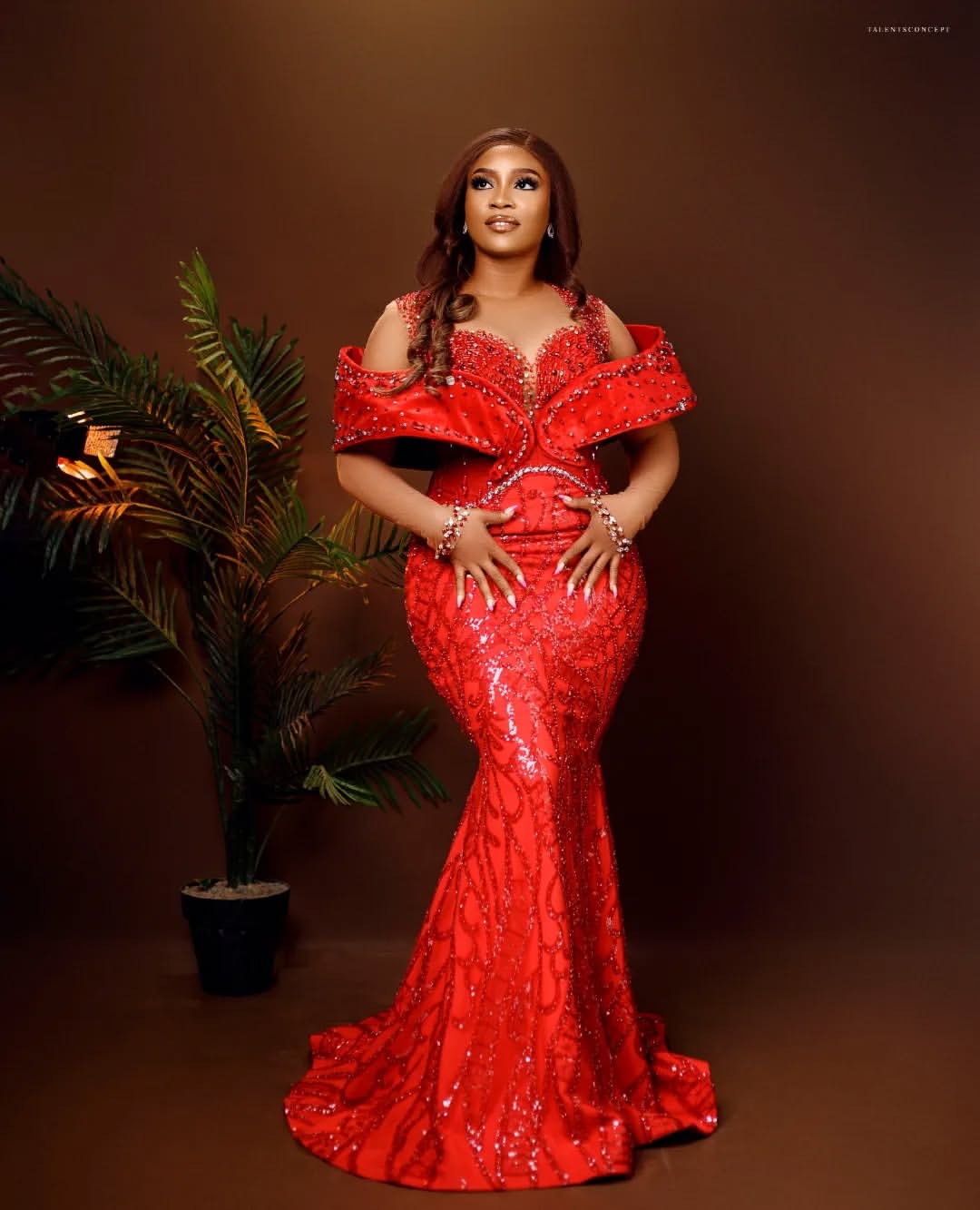 Red Mermaid Prom Dresses 2025 Crystals Sequined Detachable Train Evening Formal Party Second Birthday Engagement Gowns Plus Size Dress For Special Occ