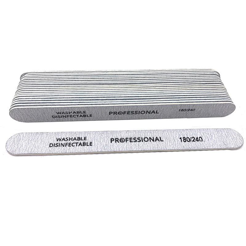 100pcs/lot Professional Nail Files 180/240 Grinding Polishing Manicure Pedicure Double-sided Nail Buffers Tool Lixas Para Unhas 250605