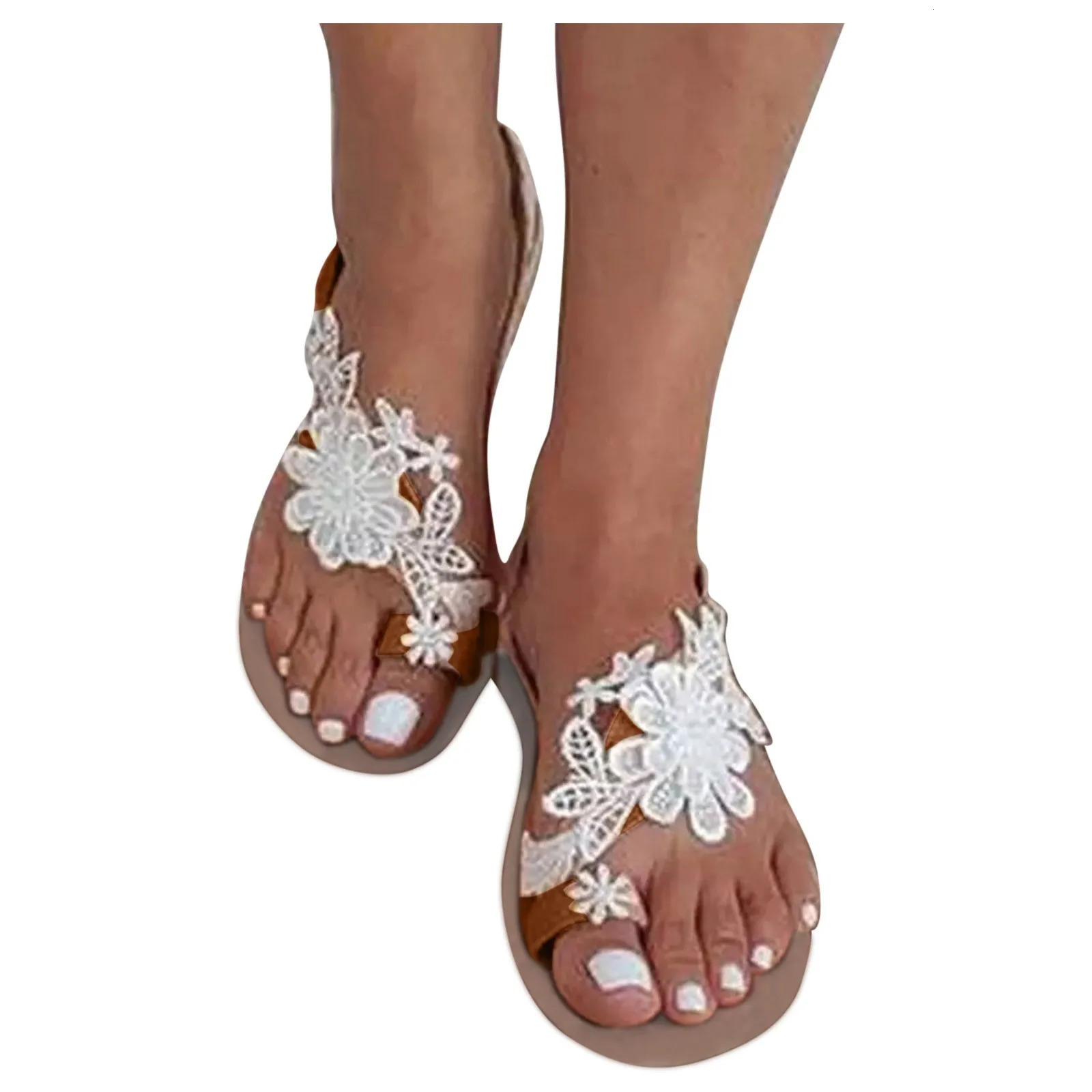 Womens Summer Retro Elegant Sandals Clip Toe Floral Embroidered Slingback Wedge Shoes Thin Sole Comfort Lightweight 250605