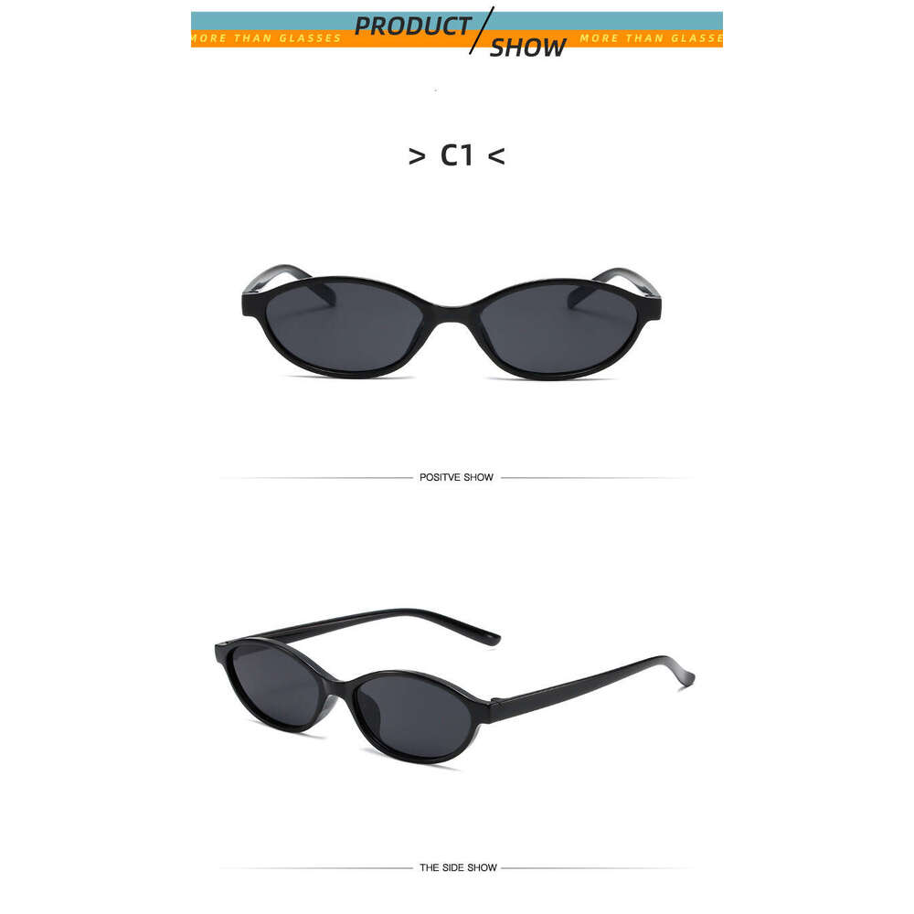 Oval Small Frame Women Outdoor Fashion Wearable Sunglasses for Men Personality Hip Hop Trendy Glasses