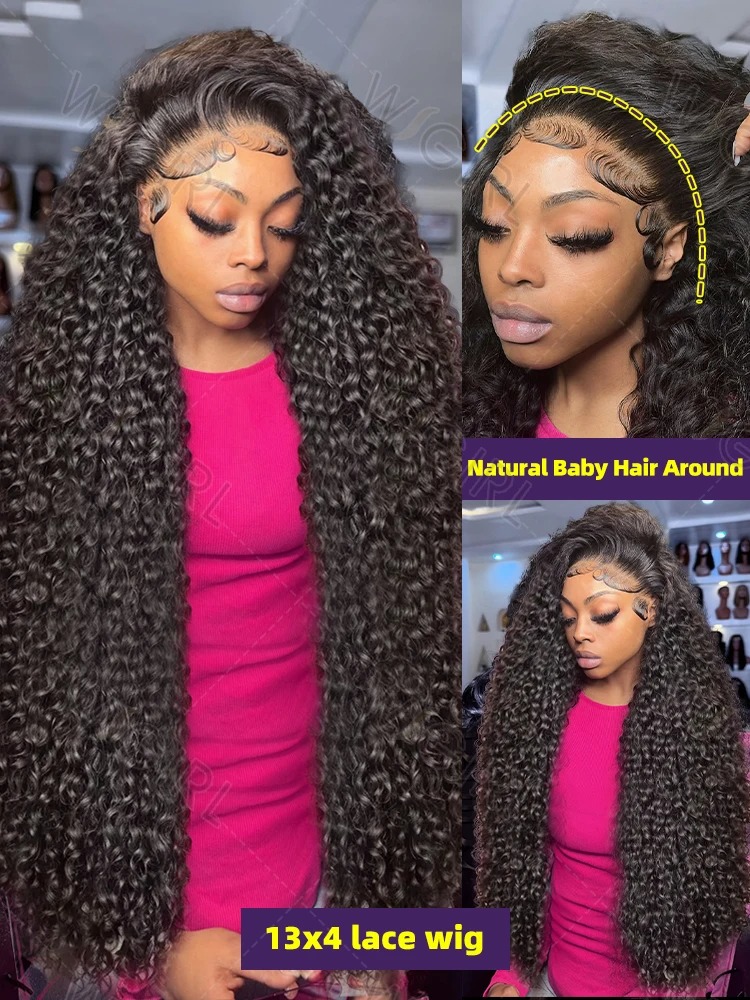 250 Density Loose Deep Wave 13x6 HD Lace Frontal Human Hair Wigs 30 40 Inch Curly Wigs 13x4 Wig synthetic lace front wigs