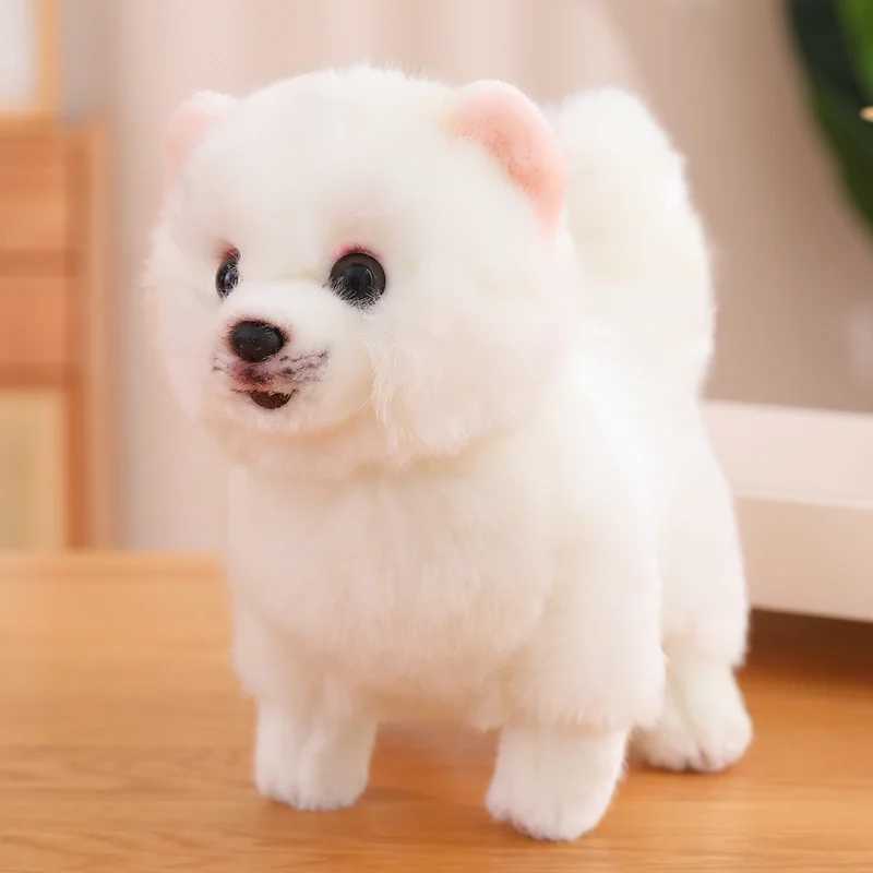 New Premium Cute Plush Pomeranian Dog Real Life Toystuffed Animals Soft Puppy Pet Doll Children Kids Girls Lovely Gift R250605