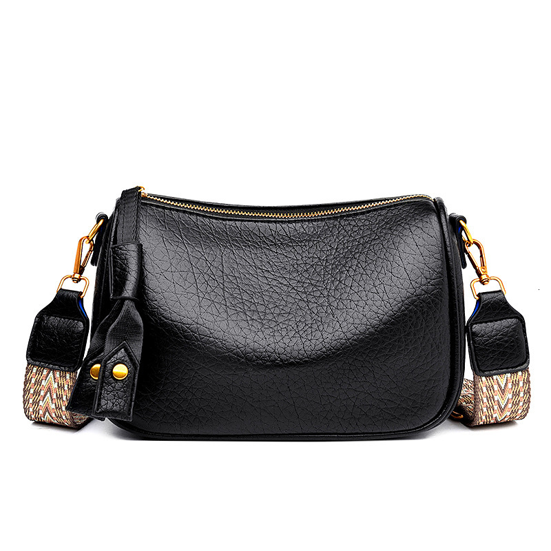 Women's Single Shoulder Underarm Bag with Wide Shoulder Strap, Retro Crossbody Bag Designer, Women's Trendy Single Shoulder Bag