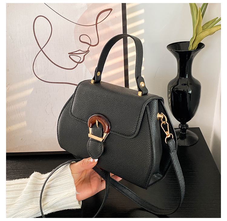 High quality brand new high-quality free designer bag new lychee texture fashionable and simple handbag shoulder width style new free designer bag