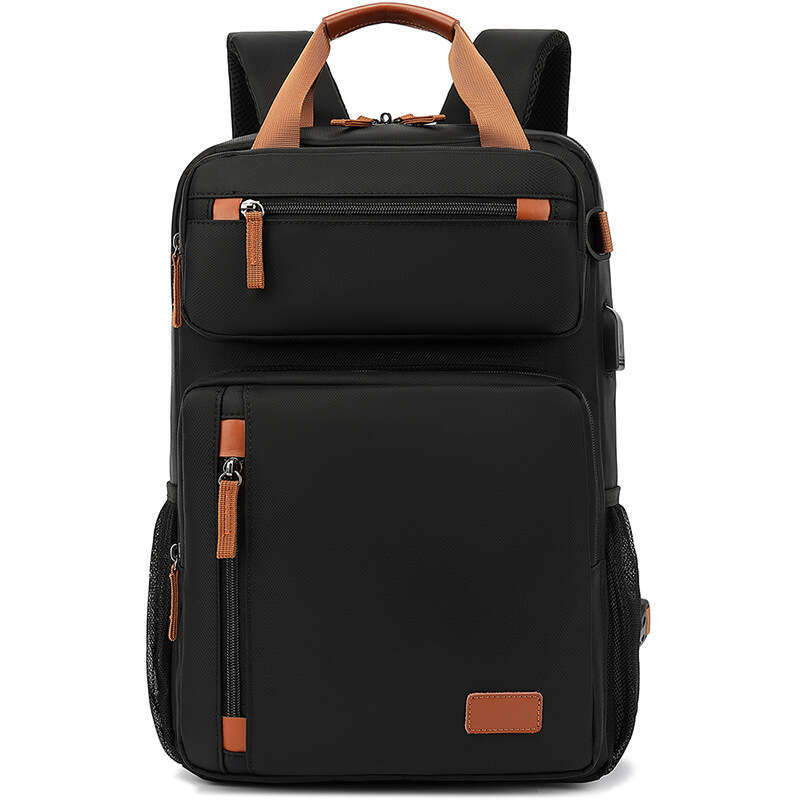 Business High-End Large Capacity Laptop Bag 15.6inch Shockproof with Airbag Expandable Travel Backpack for Men