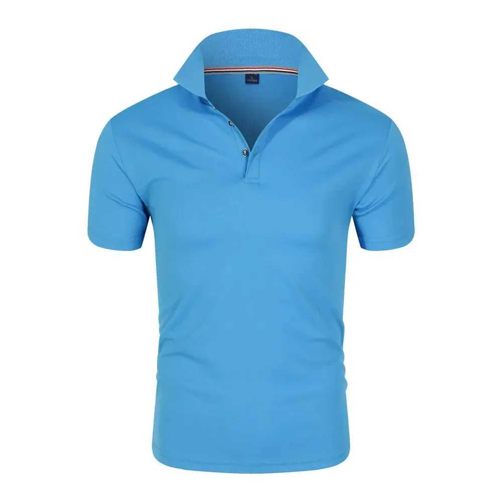 Summer New Mens Shirt Fashion Street Clothing S-4XL Mens Polo Shirt Casual Short-sleeved Sweater Lapel T-shirt Breathable XJ250605