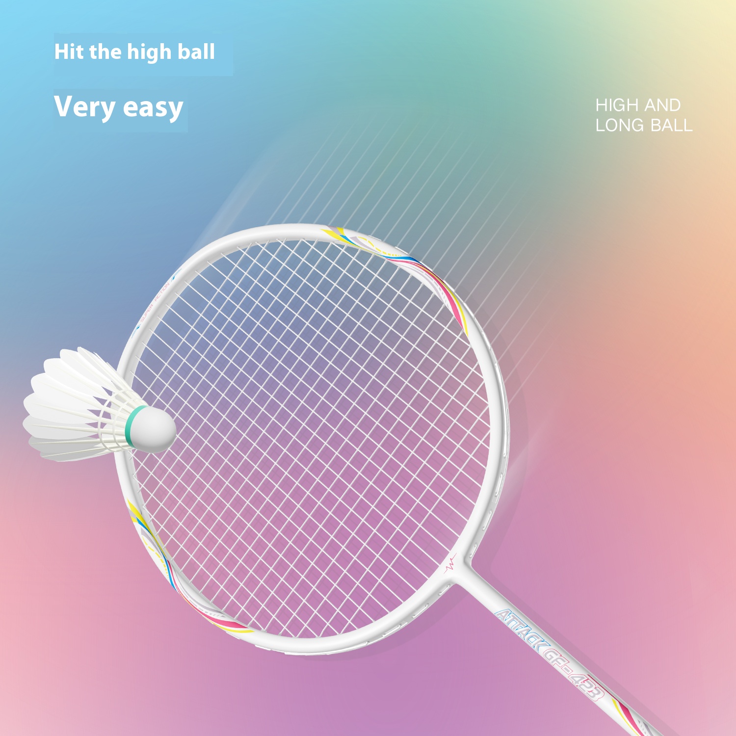 Beginner Friendly Carbon Composite Badminton Raquets Durable Responsive Design