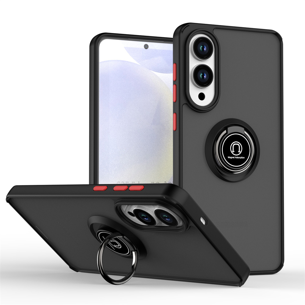 Wholesale Cell Phone Cases For Samsung Galaxy S25 Edge S25 S24 S23 S22 S21 Plus Ultra Translucent Matte Case Ring Kickstand Shockproof Phone Cover