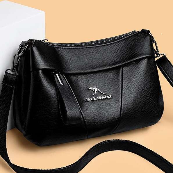Large Capacity Fashion Single Shoulder Crossbody Textured for Middle-aged Women Commuting Small Square High-end Feel Bag