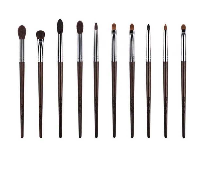 1pc High end Animal Hair Detail Eyeshadow Makeup brushes Highlight Make up brushes Eye Shadow Conceal Ebony Handle pencil beautyW250605