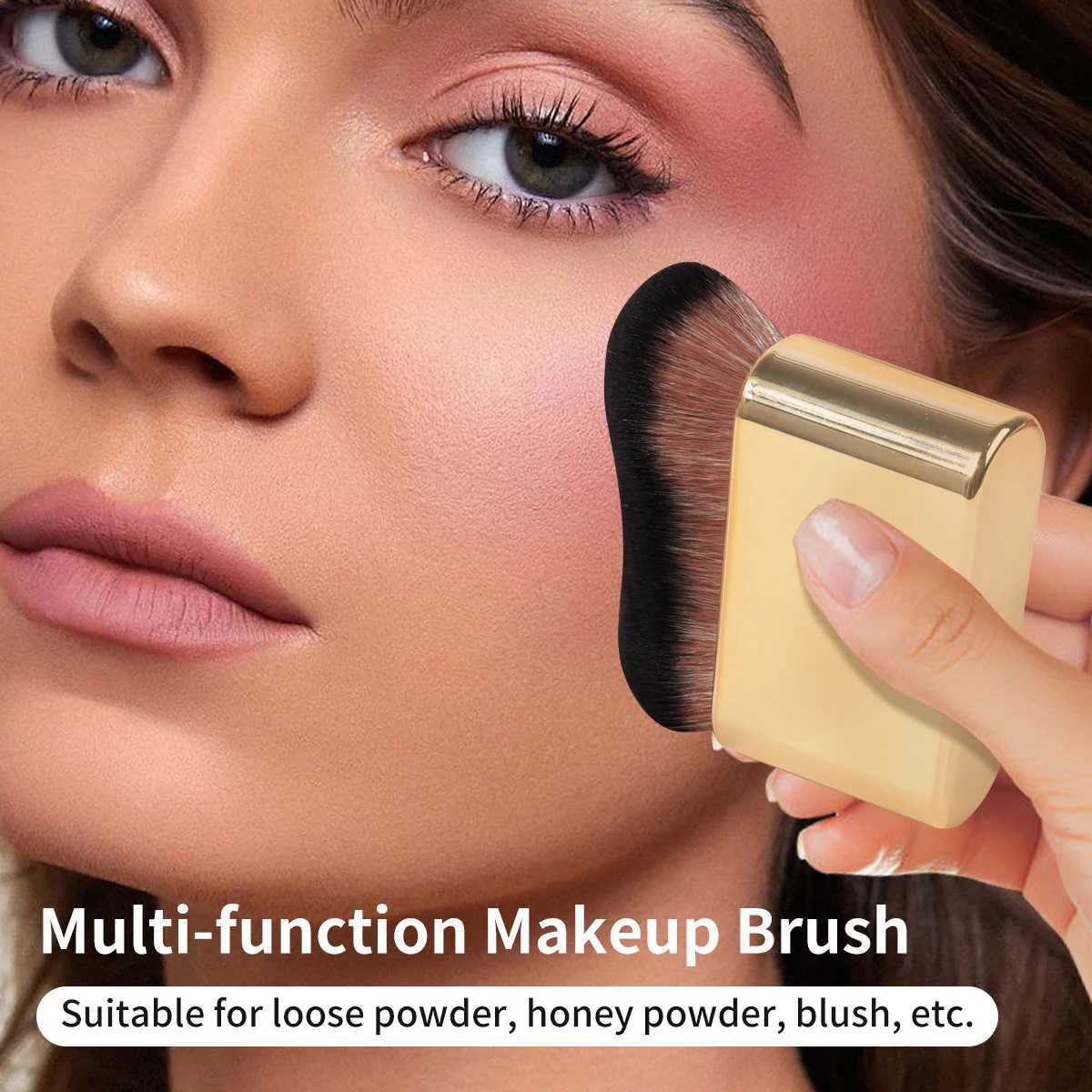 Foundation Brush Large Makeup Brushes for Contouring Tanning Liquid Foundation Cream B Soft Bristle Brush Makeup Tool W250605