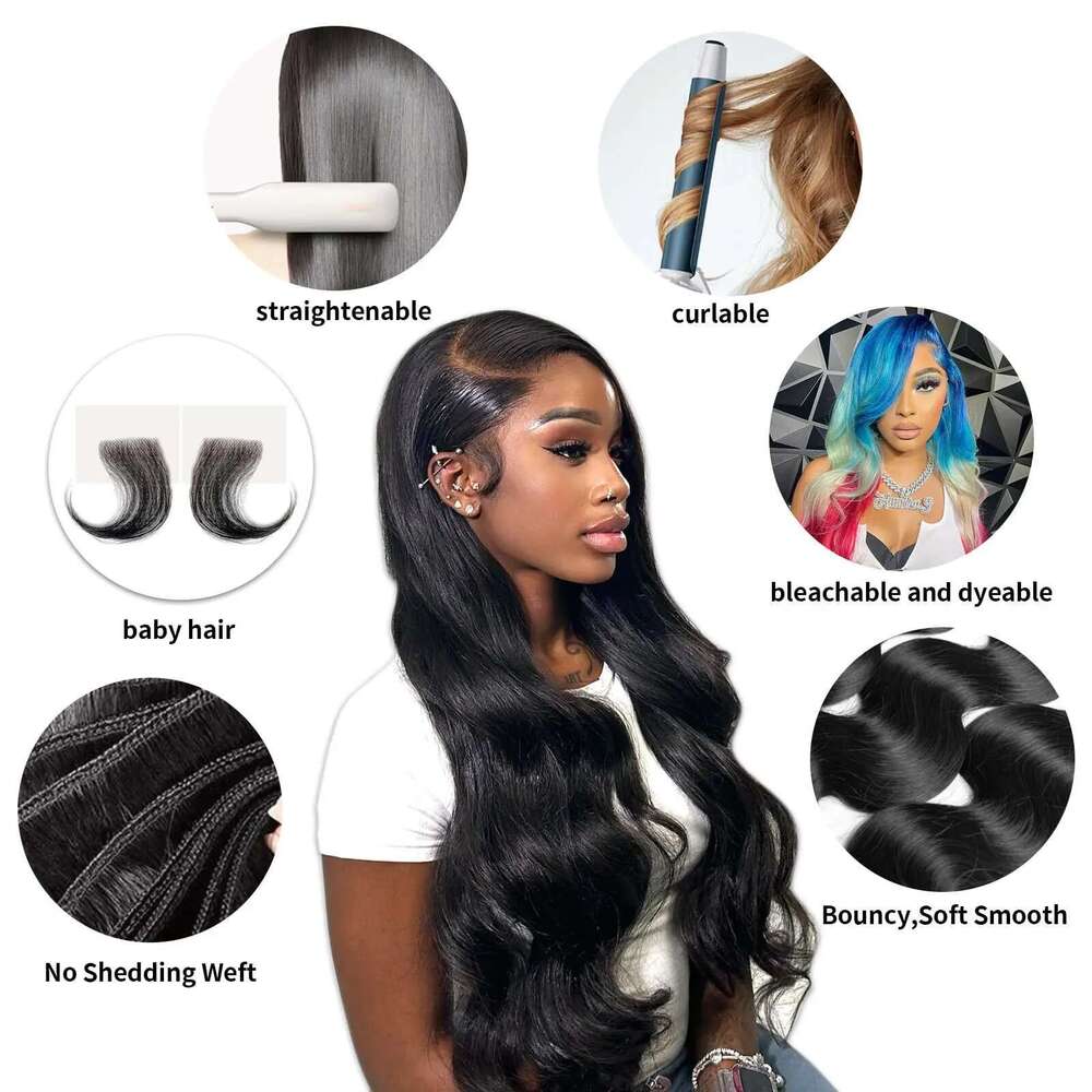 12A 100% Unprocessed Brazilian Human Weave Bundles 20 22 24 Inch Body Wave Hair Extensions