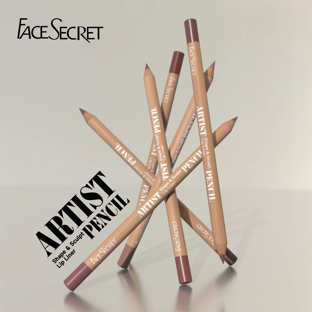 18 Color Face Secret Artist Shape Sculpt Lip Liner Pencil Weightless Precise Liner with Super Soft Blendable Texture Matte Soft 250605