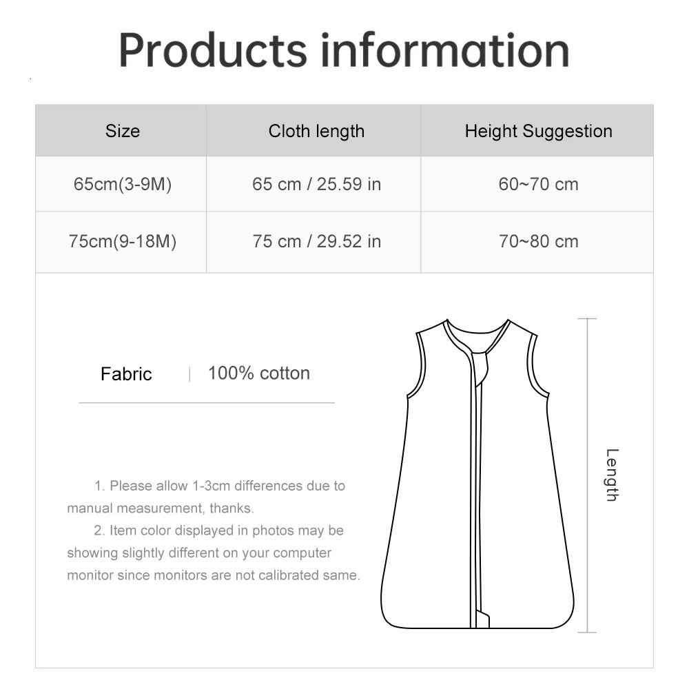 Baby Sleeping Bag 3-18 Months Summer Thin Kids Sleepwear Flowers For Girls Baby Sleepsacks 100% Cotton Anti-Kick Blanket 250604