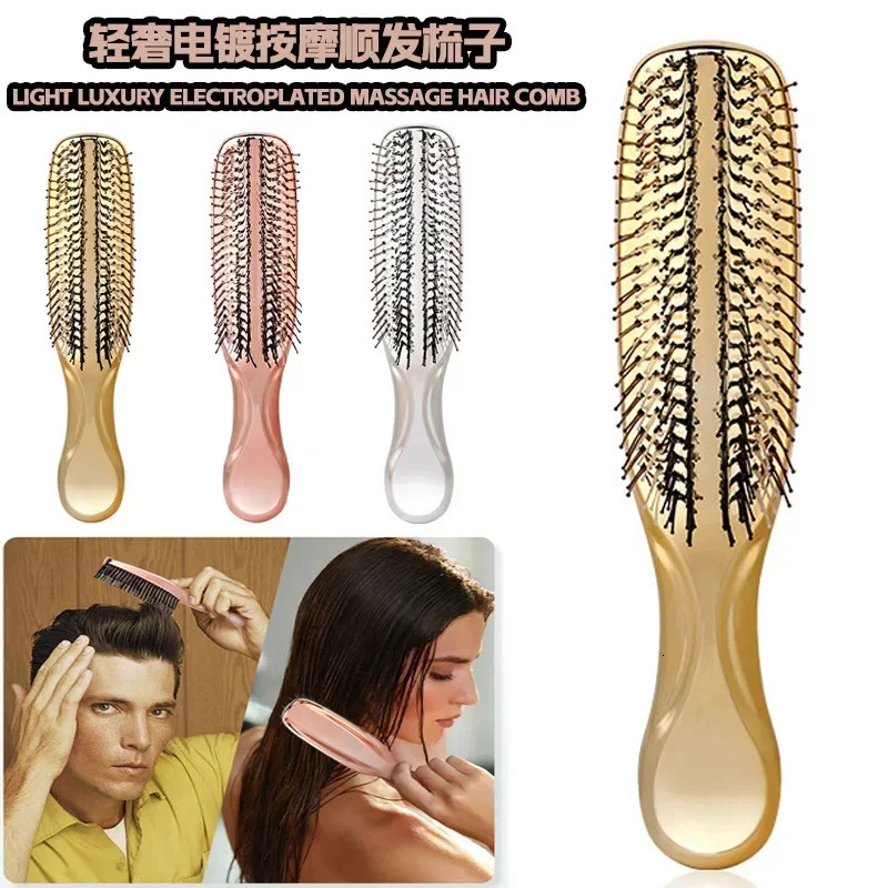 Comb Hair Meridian Massage Scalp Cleaning and Care Dry and Wet Dual-use Portable Hair Comb Barber Accessories 250603