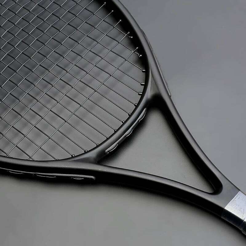 40-55 LBS Ultralight Black Tennis Rackets Carbon Raqueta Tenis Padel Racket Stringing 4 3/8 Racchetta Tennisracket racquet